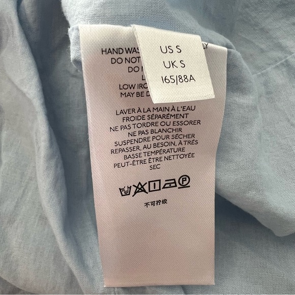 Anthropologie Maeve Harper Eyelet Babydoll Mini Dress - Picture 8 of 9